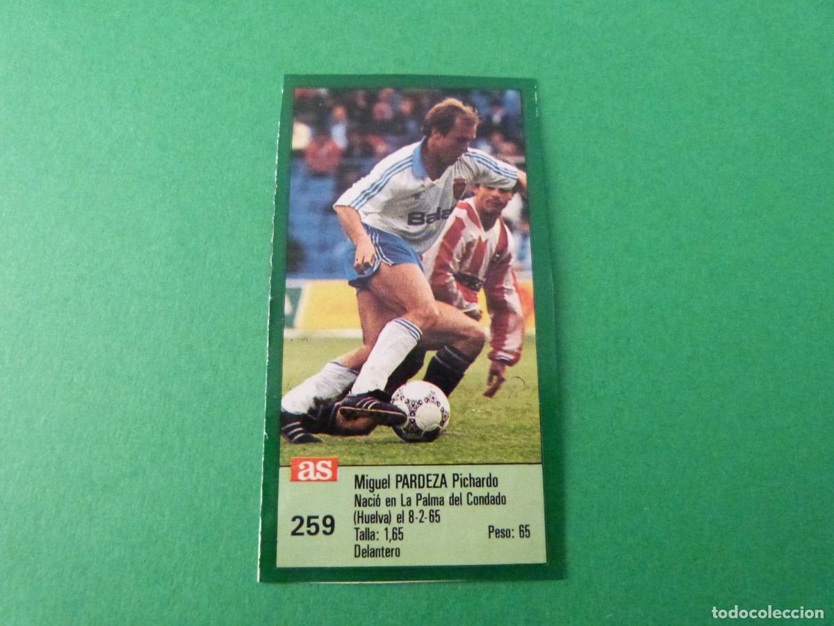 Cromos de f&uacute;tbol: CROMO FUTBOL PARDEZA REAL ZARAGOZA RECORTADO N&ordm; 259 ASES DE LA LIGA 1988-1989/88-89 DIARIO AS