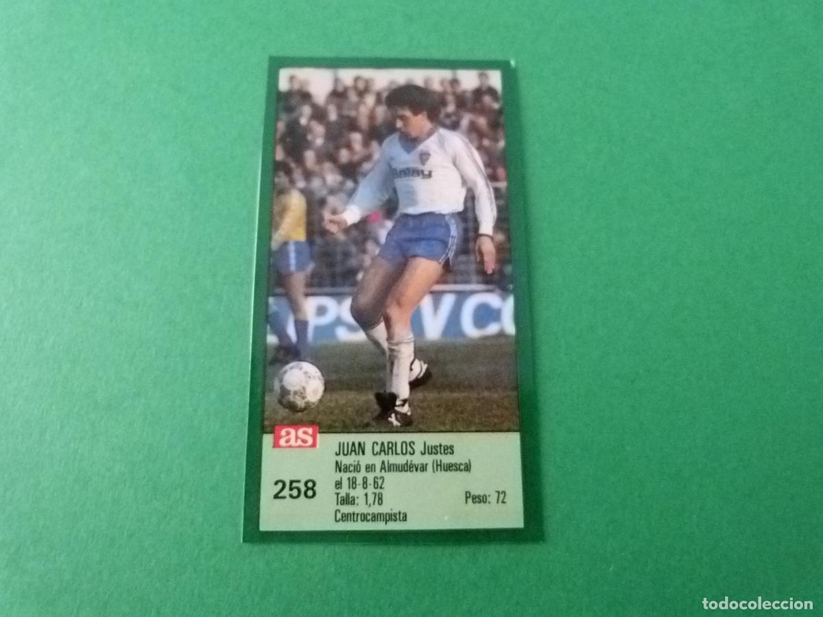 Cromos de f&uacute;tbol: CROMO FUTBOL JUAN CARLOS REAL ZARAGOZA RECORTADO N&ordm; 258 ASES DE LA LIGA 1988-1989/88-89 DIARIO AS