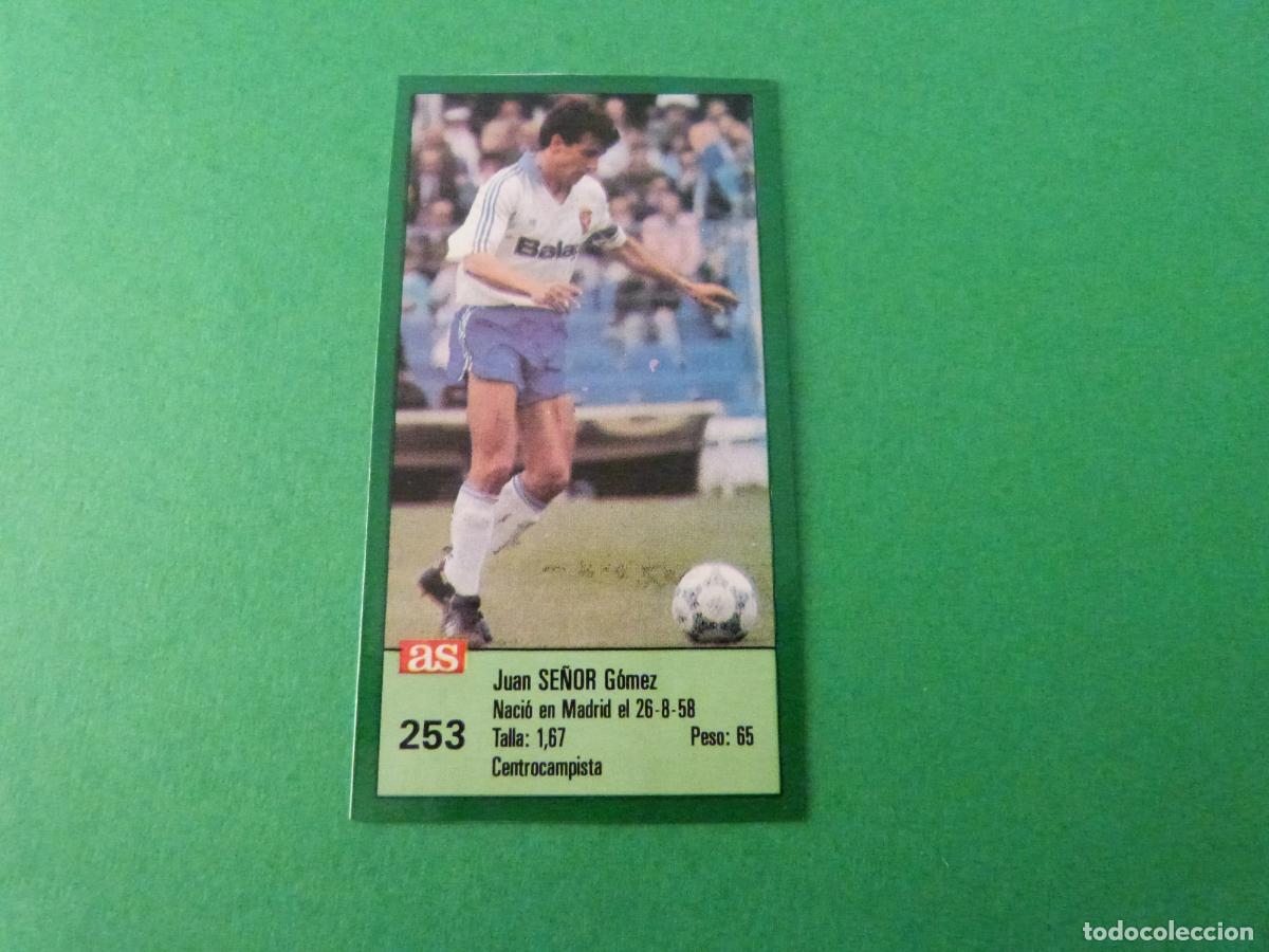 Cromos de f&uacute;tbol: CROMO FUTBOL SE&Ntilde;OR REAL ZARAGOZA RECORTADO N&ordm; 253 ASES DE LA LIGA 1988-1989/88-89 DIARIO AS
