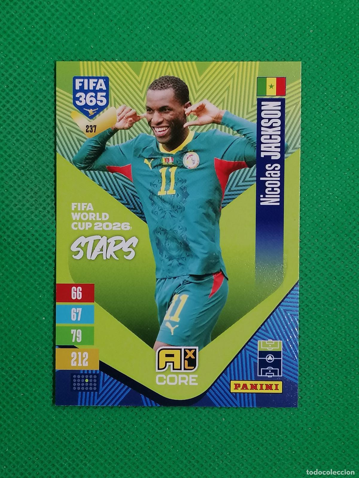 Cromos de f&uacute;tbol: 237 NICOLAS JACKSON SENEGAL CORE STARS ⚽ PANINI ADRENALYN XL FIFA 365 26 27 2026 2027 ⚽