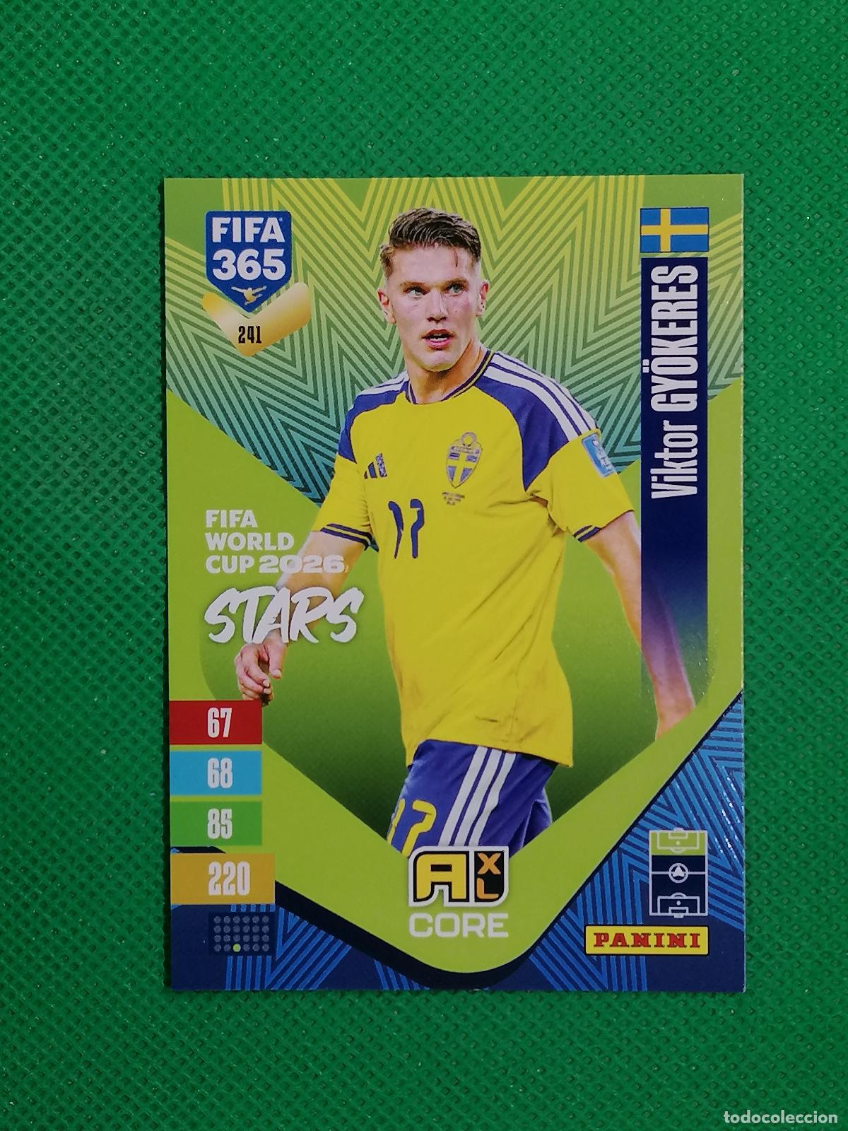 Cromos de f&uacute;tbol: 241 VIKTOR GYOKERES SUECIA CORE STARS ⚽ PANINI ADRENALYN XL FIFA 365 26 27 2026 2027 ⚽
