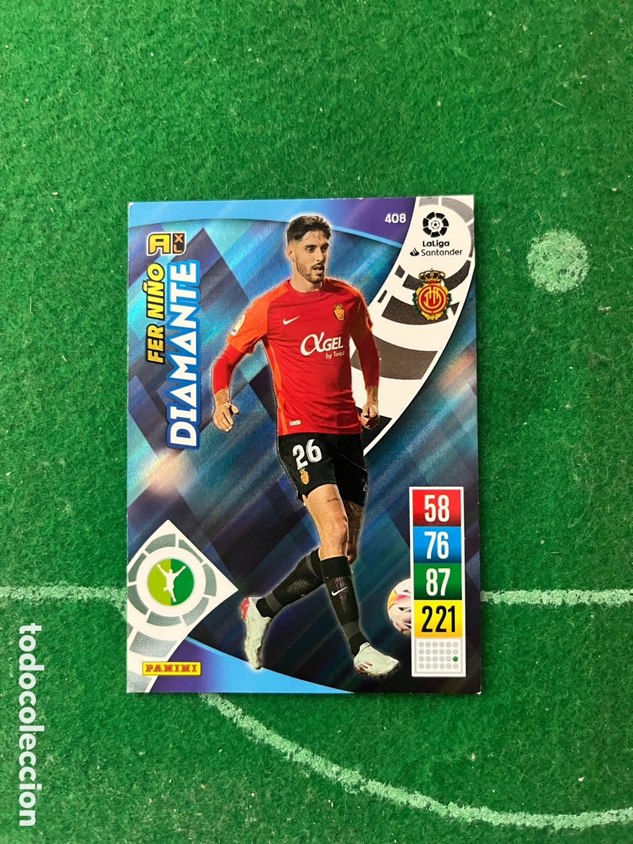 Cromos de f&uacute;tbol: 408 FER NI&Ntilde;O MALLORCA ADRENALYN 2021 2022 PANINI DIAMANTE