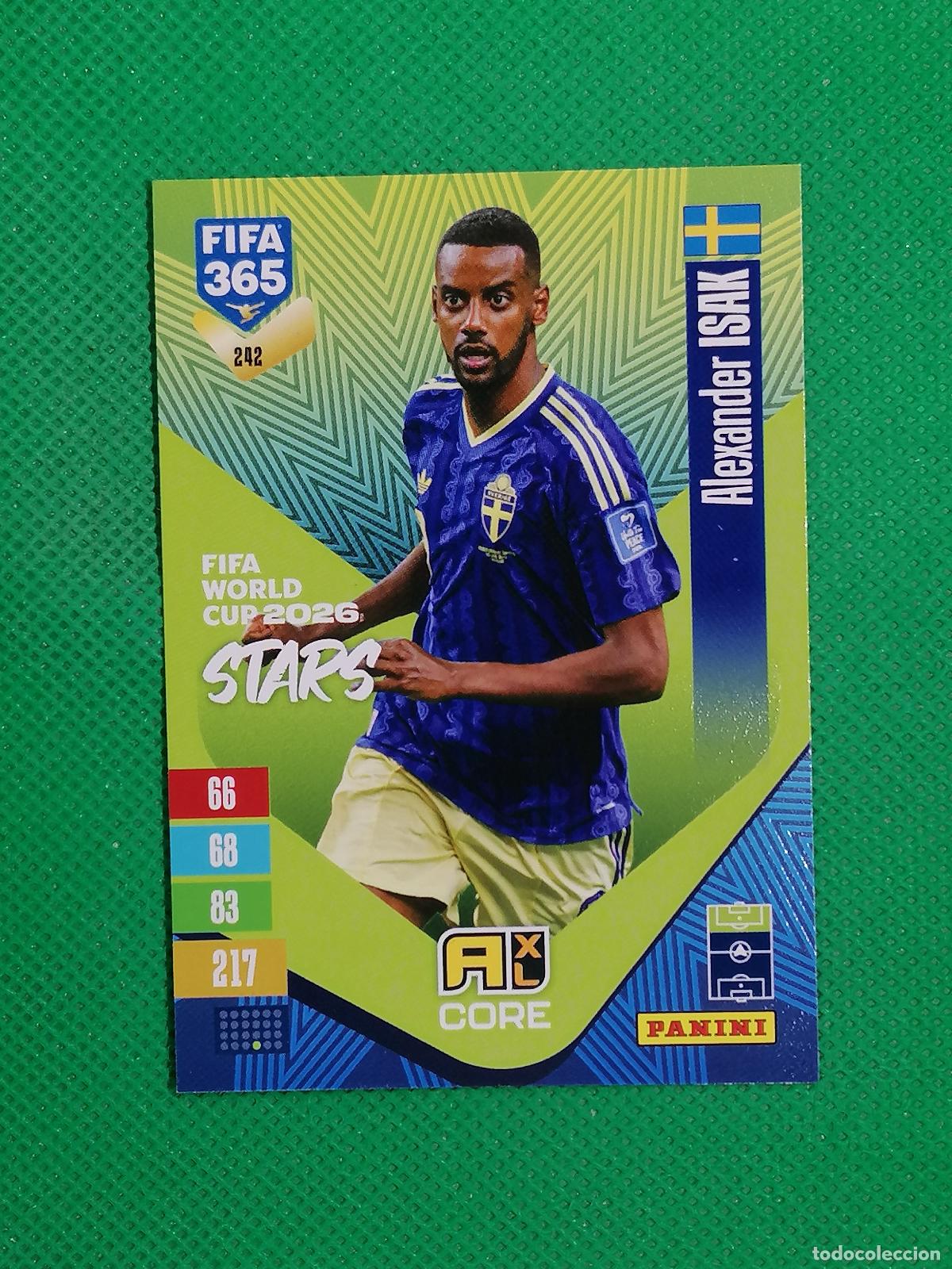 Cromos de f&uacute;tbol: 242 ALEXANDER ISAK SUECIA CORE STARS ⚽ PANINI ADRENALYN XL FIFA 365 26 27 2026 2027 ⚽