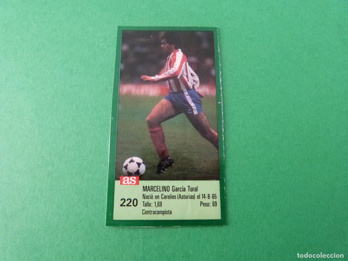 Cromos de f&uacute;tbol: CROMO FUTBOL MARCELINO SPORTING DE GIJ&Oacute;N RECORTADO N&ordm; 220 ASES DE LA LIGA 1988-1989/88-89 DIARIO AS