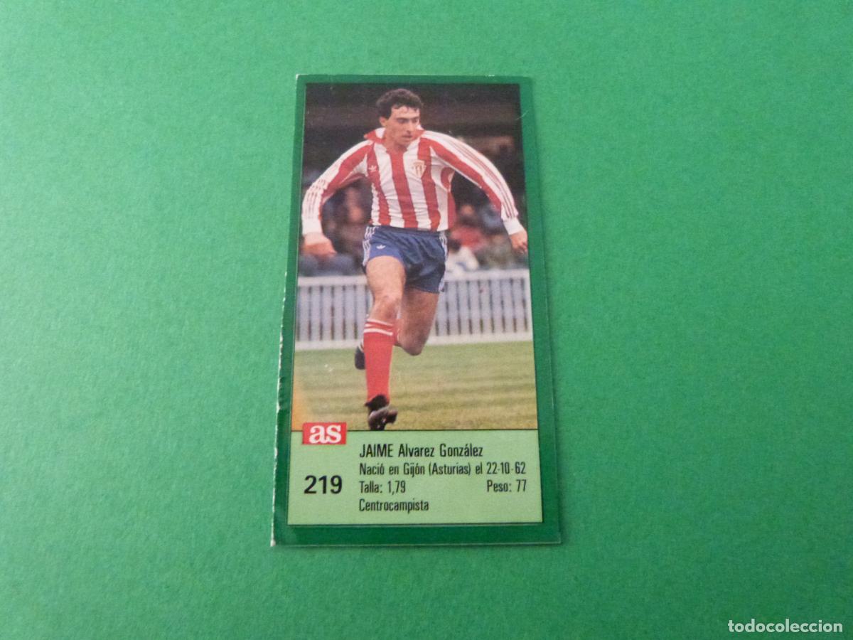 Cromos de f&uacute;tbol: CROMO FUTBOL JAIME SPORTING DE GIJ&Oacute;N RECORTADO N&ordm; 219 ASES DE LA LIGA 1988-1989/88-89 DIARIO AS