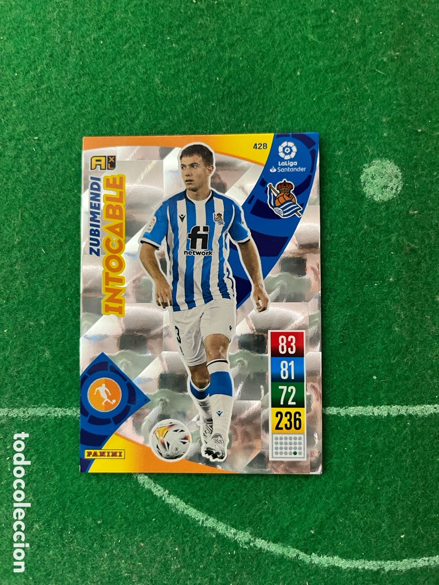 Cromos de f&uacute;tbol: 428 ZUBIMENDI REAL SOCIEDAD ADRENALYN 2021 2022 PANINI INTOCABLE