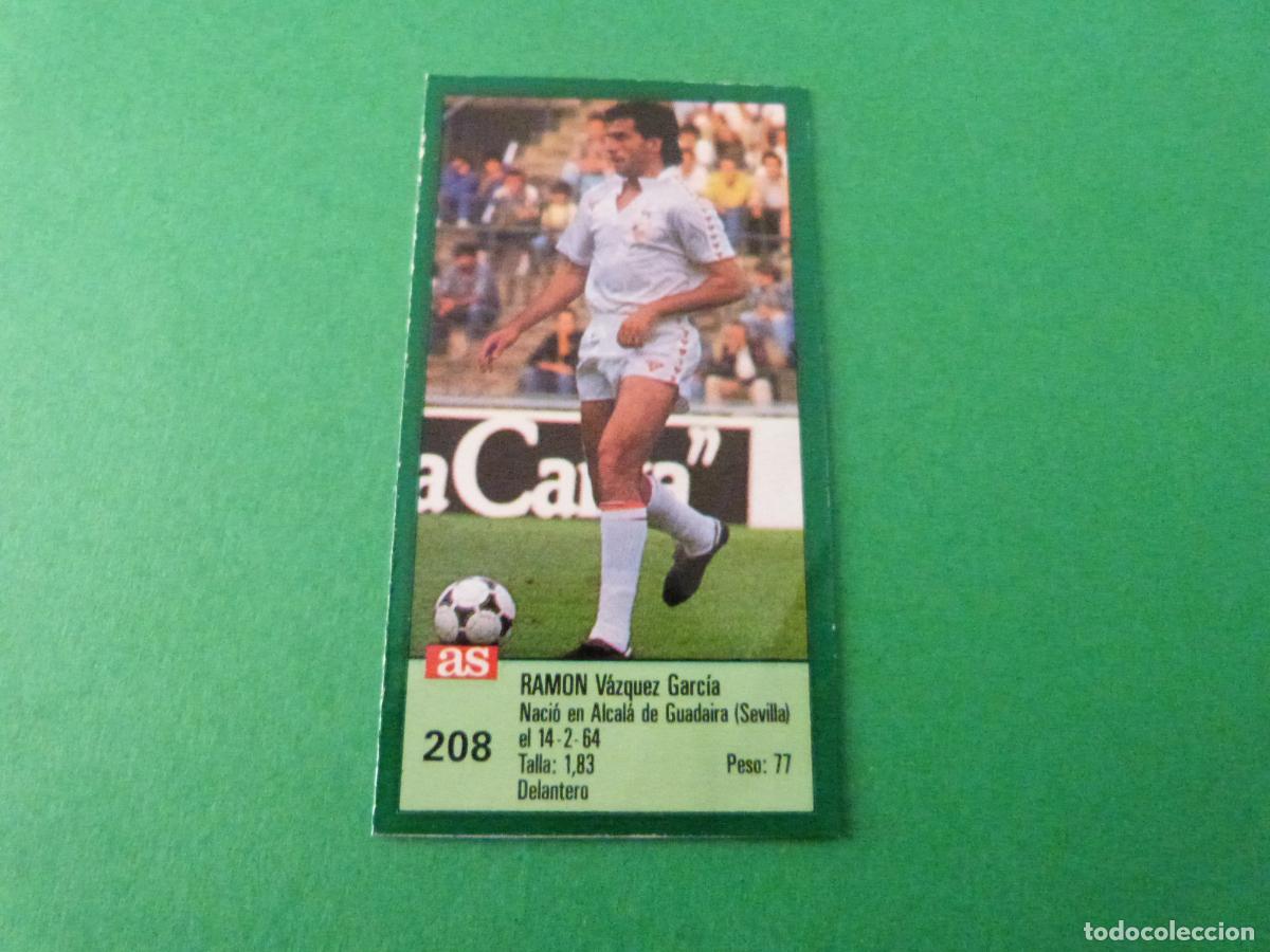 Cromos de f&uacute;tbol: CROMO FUTBOL RAMON SEVILLA F.C. RECORTADO N&ordm; 208 ASES DE LA LIGA 1988-1989/88-89 DIARIO AS