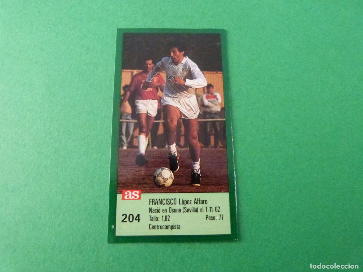 Cromos de f&uacute;tbol: CROMO FUTBOL FRANCISCO SEVILLA F.C. RECORTADO N&ordm; 204 ASES DE LA LIGA 1988-1989/88-89 DIARIO AS