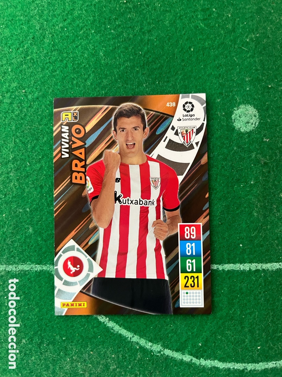 Cromos de f&uacute;tbol: 438 VIVIAN ATHLETIC DE BILBAO ADRENALYN 2021 2022 PANINI BRAVO