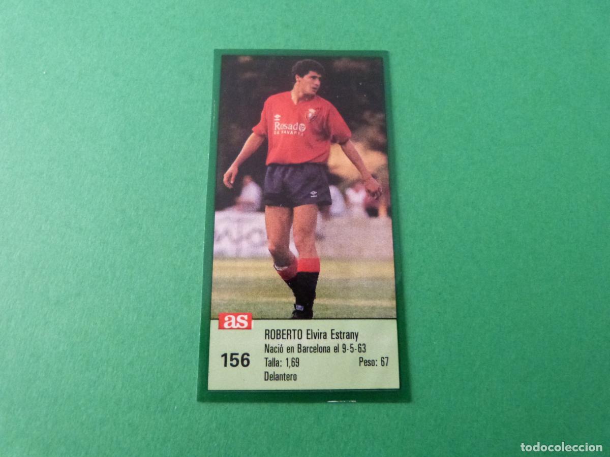 Cromos de f&uacute;tbol: CROMO FUTBOL ROBERTO AT. OSASUNA RECORTADO N&ordm; 156 ASES DE LA LIGA 1988-1989/88-89 DIARIO AS