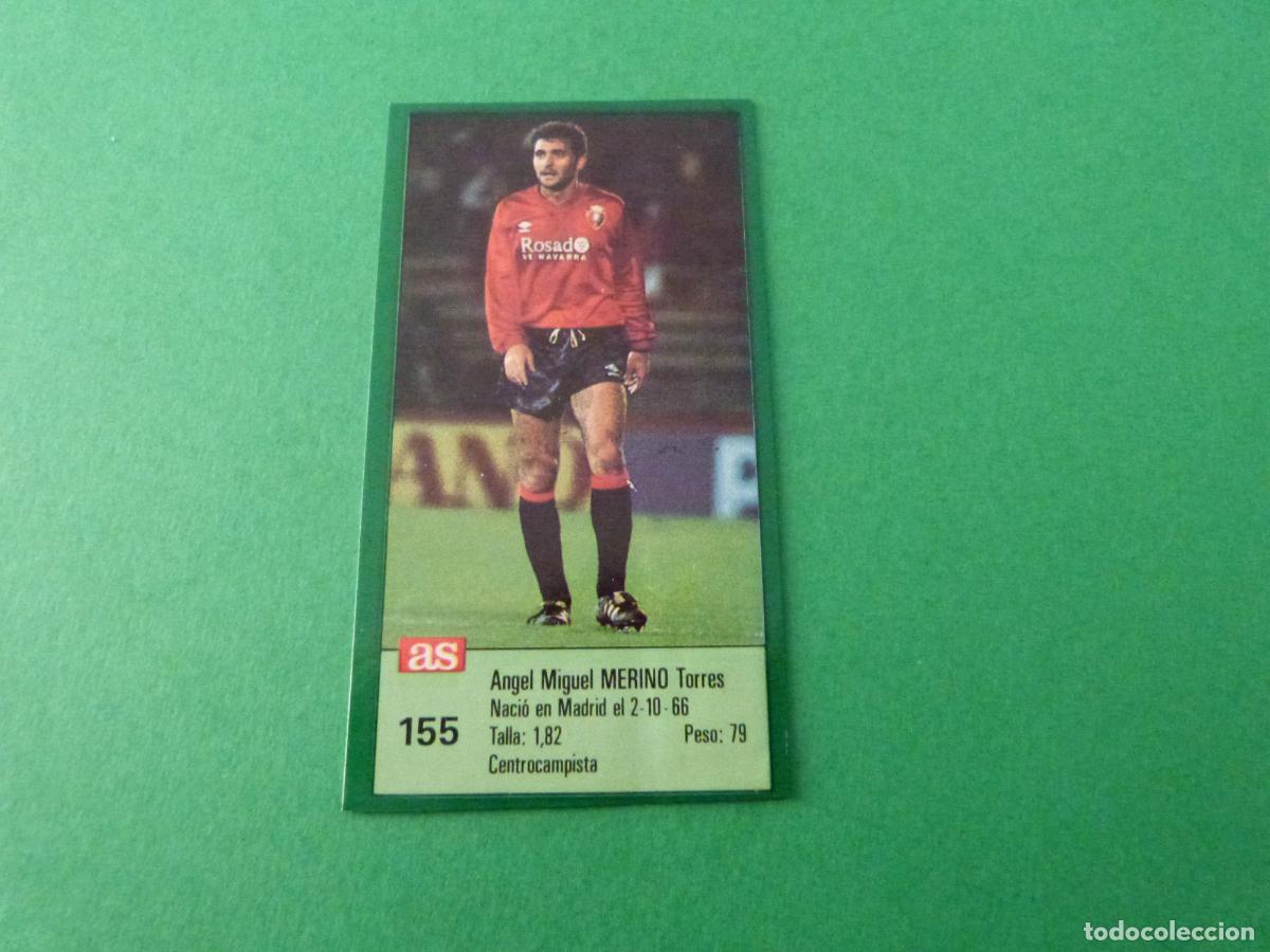 Cromos de f&uacute;tbol: CROMO FUTBOL MERINO AT. OSASUNA RECORTADO N&ordm; 155 ASES DE LA LIGA 1988-1989/88-89 DIARIO AS