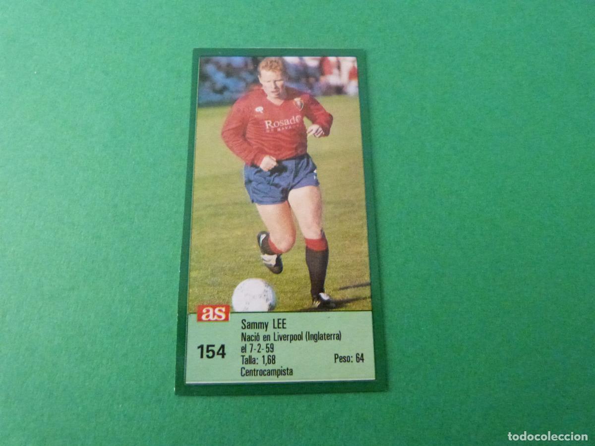 Cromos de f&uacute;tbol: CROMO FUTBOL SAMMY LEE AT. OSASUNA RECORTADO N&ordm; 154 ASES DE LA LIGA 1988-1989/88-89 DIARIO AS