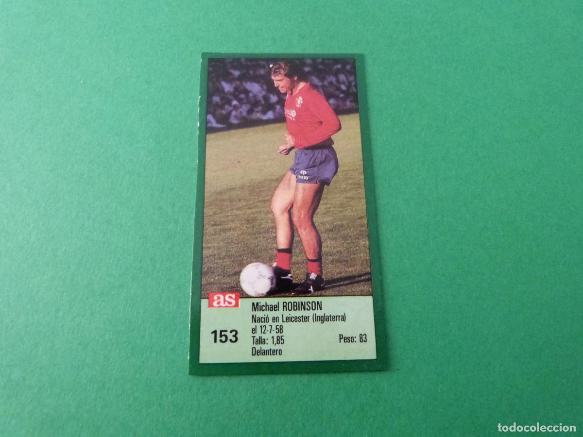 Cromos de f&uacute;tbol: CROMO FUTBOL ROBINSON AT. OSASUNA RECORTADO N&ordm; 153 ASES DE LA LIGA 1988-1989/88-89 DIARIO AS