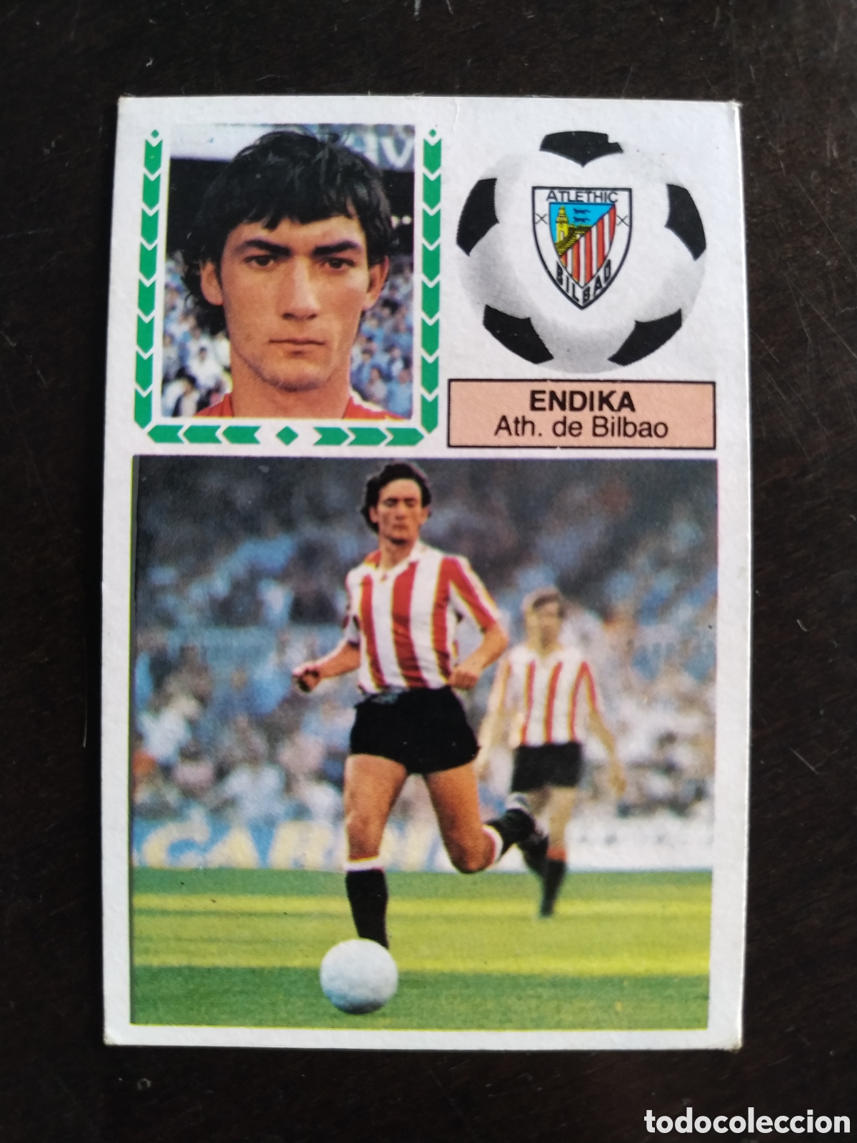 Cromos de f&uacute;tbol: Endika Coloca ATH Bilbao 83 84. Liga Este 1983 1984. SIN PEGAR.