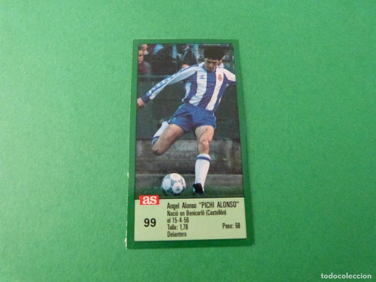 Cromos de f&uacute;tbol: CROMO FUTBOL ALONSO R.C.D.ESPA&Ntilde;OL RECORTADO N&ordm; 99 ASES DE LA LIGA 1988-1989/88-89 DIARIO AS