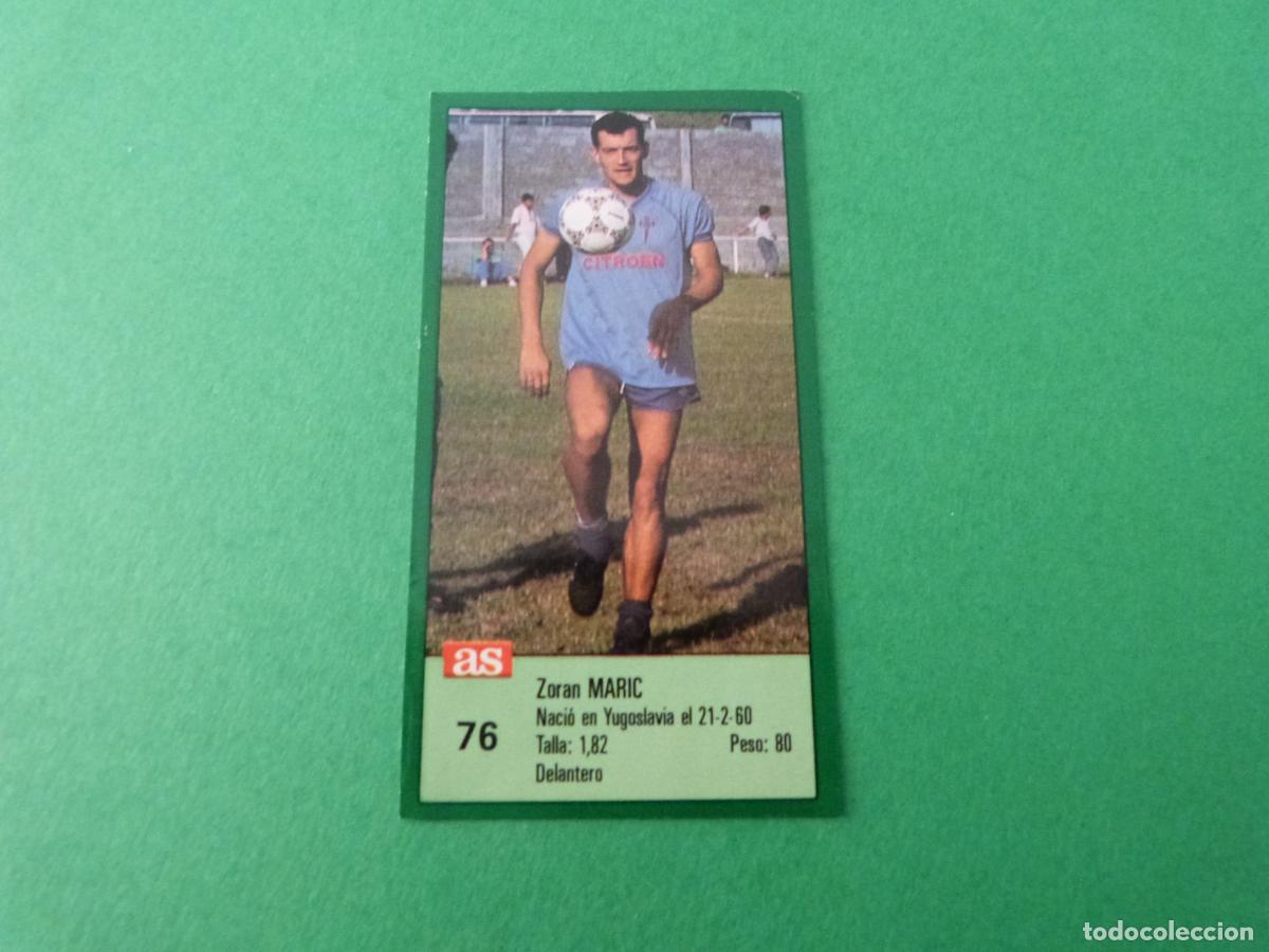 Cromos de f&uacute;tbol: CROMO FUTBOL MARIC CELTA DE VIGO RECORTADO N&ordm; 76 ASES DE LA LIGA 1988-1989/88-89 DIARIO AS