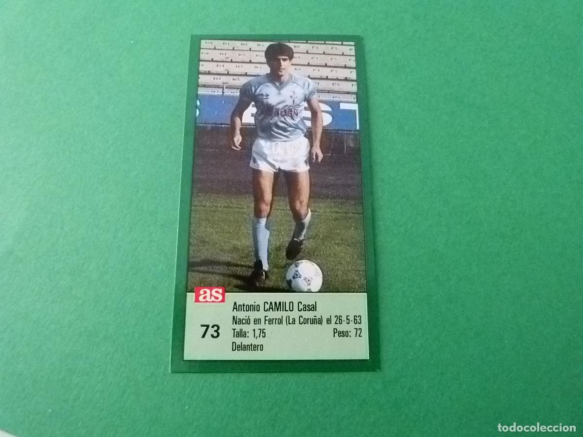Cromos de f&uacute;tbol: CROMO FUTBOL CAMILO CELTA DE VIGO RECORTADO N&ordm; 73 ASES DE LA LIGA 1988-1989/88-89 DIARIO AS