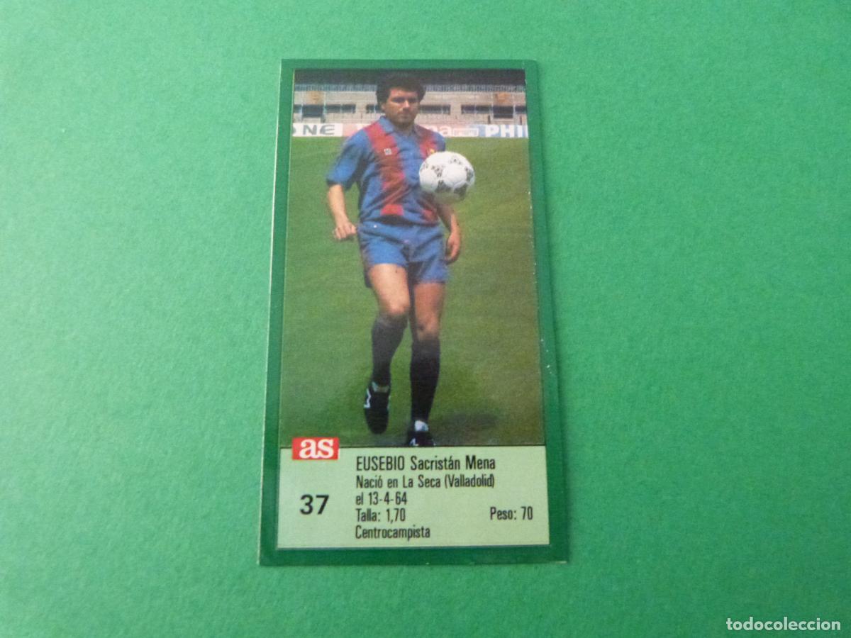 Cromos de f&uacute;tbol: CROMO FUTBOL EUSEBIO F.C.BARCELONA RECORTADO N&ordm; 37 ASES DE LA LIGA 1988-1989/88-89 DIARIO AS