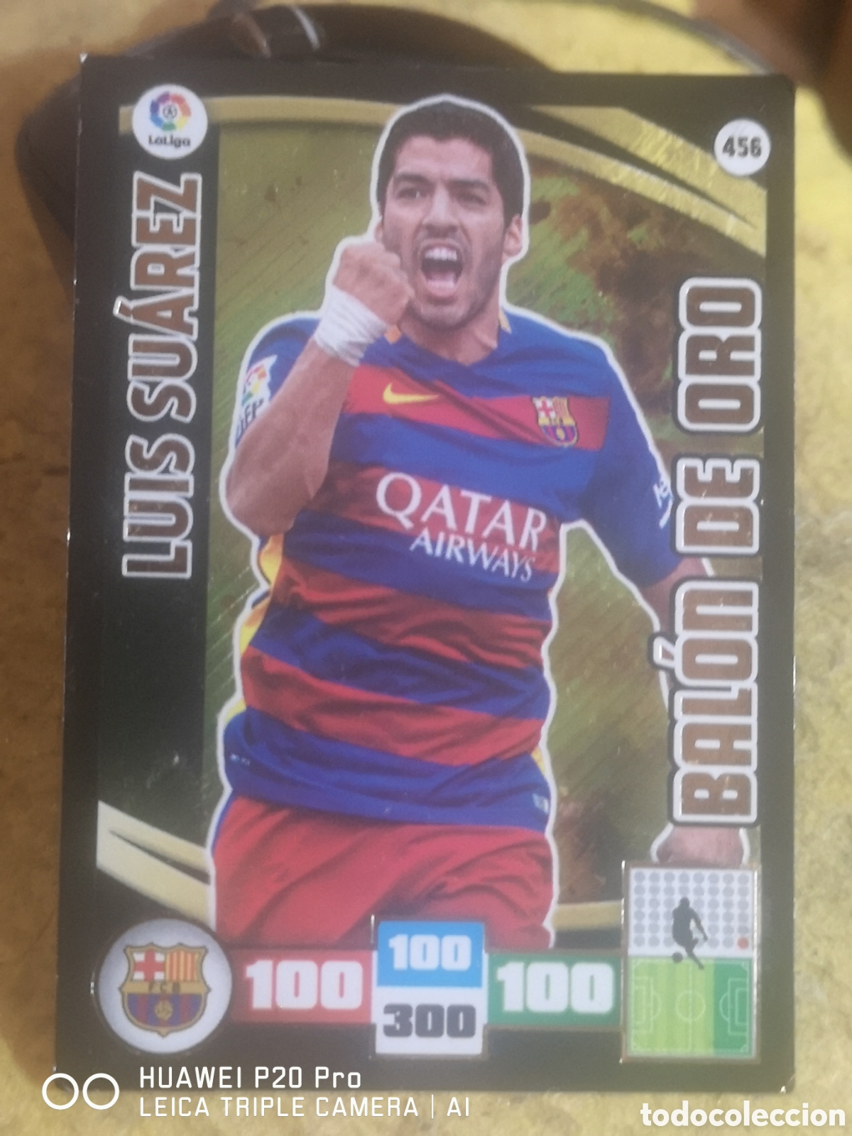 Cromos de f&uacute;tbol: LUIS SUAREZ - BALON DE ORO 456 ADRENALYN XL - 2015 2016