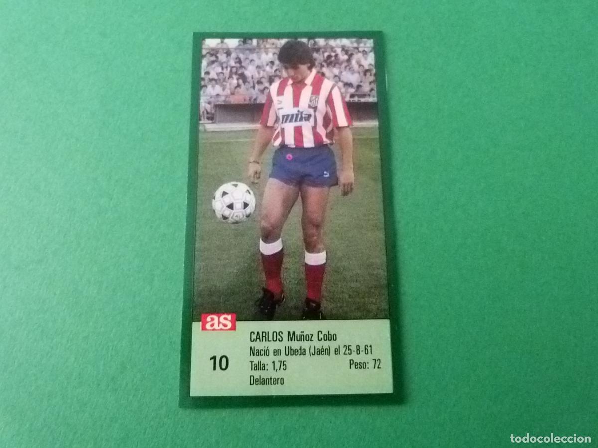 Cromos de Futebol: CROMO FUTBOL CARLOS ATLETICO DE MADRID RECORTADO N&ordm; 10 ASES DE LA LIGA 1988-1989/88-89 DIARIO AS