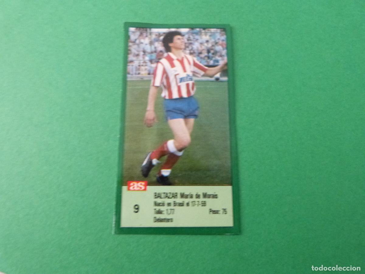 Cromos de Futebol: CROMO FUTBOL BALTAZAR ATLETICO DE MADRID RECORTADO N&ordm; 9 ASES DE LA LIGA 1988-1989/88-89 DIARIO AS