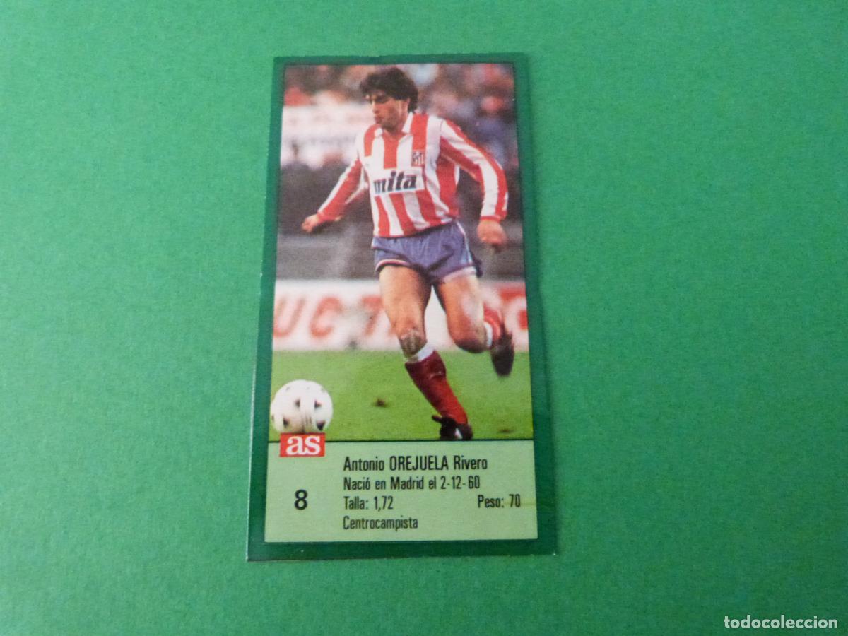 Cromos de f&uacute;tbol: CROMO FUTBOL OREJUELA ATLETICO DE MADRID RECORTADO N&ordm; 8 ASES DE LA LIGA 1988-1989/88-89 DIARIO AS