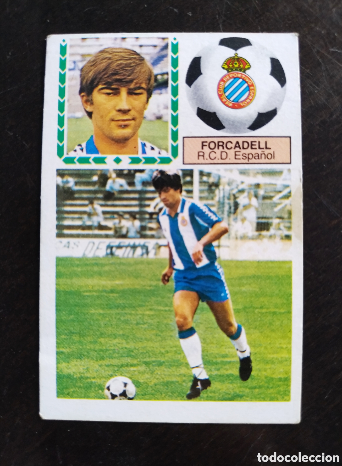 Cromos de f&uacute;tbol: Cromo coloca Forcadell Espa&ntilde;ol liga este 83 84 1983 1984 dif&iacute;cil, nuevo sin pegar