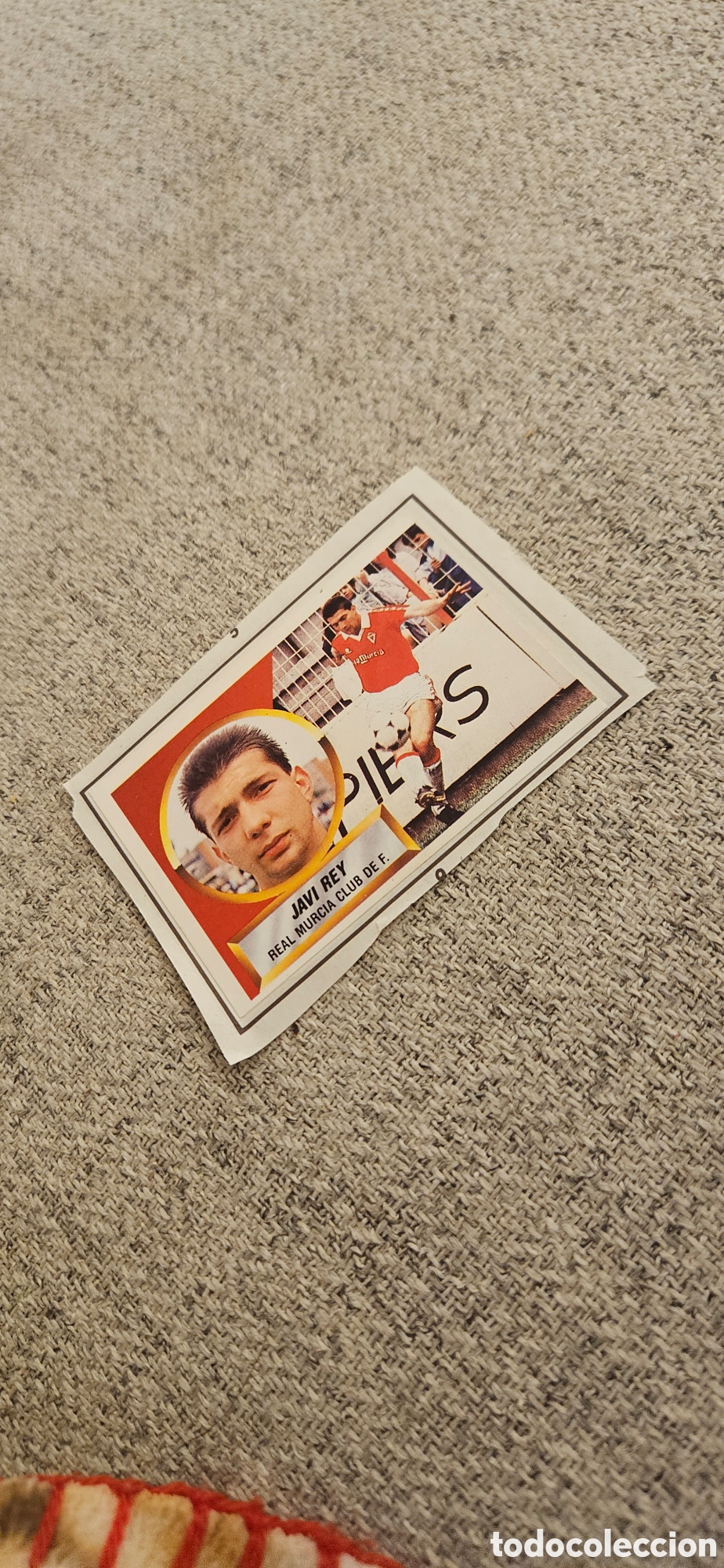 Cromos de f&uacute;tbol: Javi rey Murcia este 1988 1989 88 89 recortado