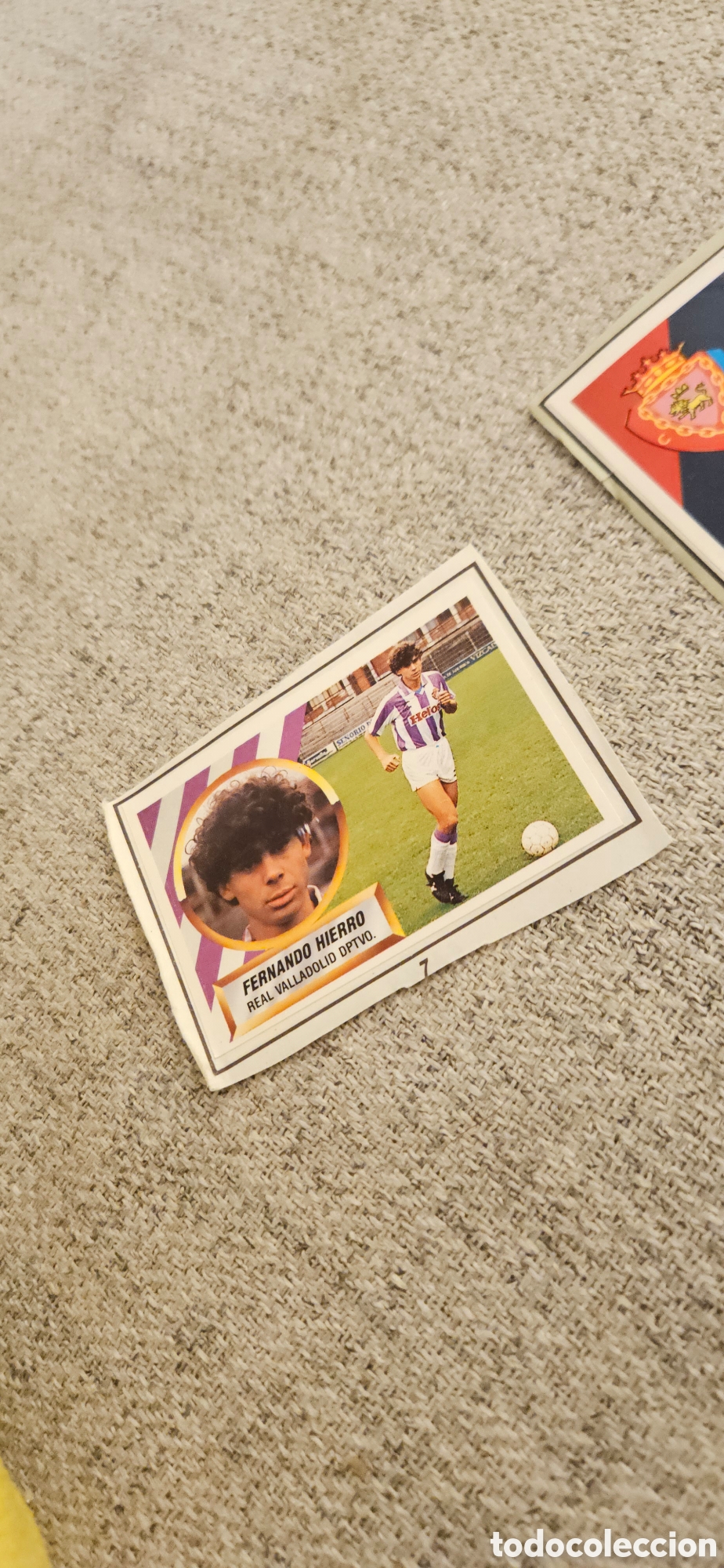 Cromos de f&uacute;tbol: Hierro rookie este 1988 1989 88 89 recortado