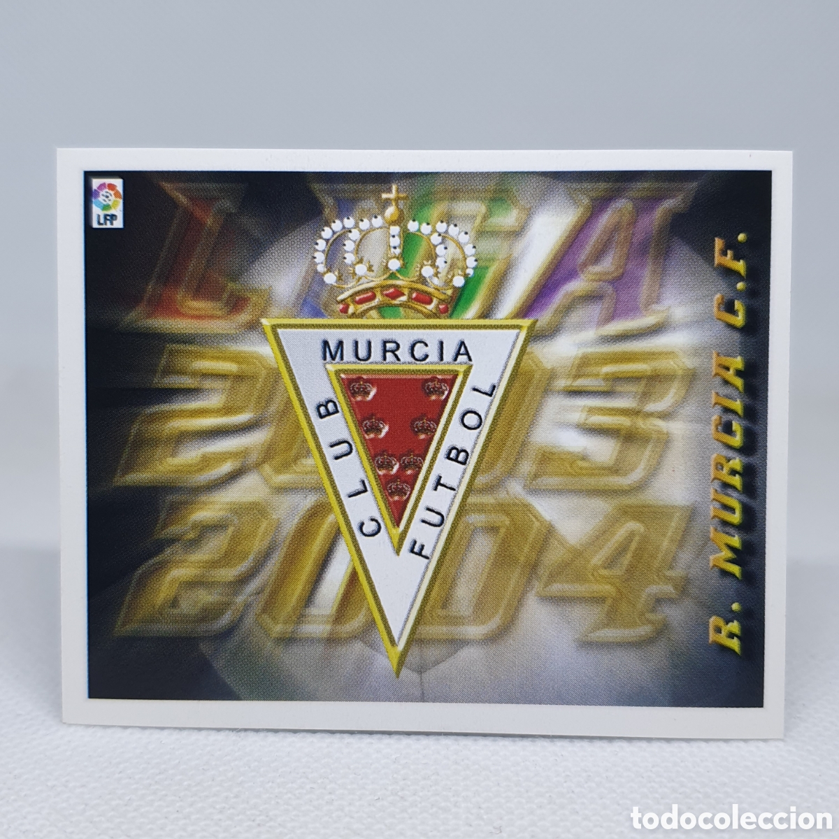 Cromos de f&uacute;tbol: ⚽️ CROMO DE FUTBOL ESCUDO MURCIA SIN F LIGA 2003-2004 ESTAMPAS EDICIONES ESTE LIGA 03-04 NO PANINI