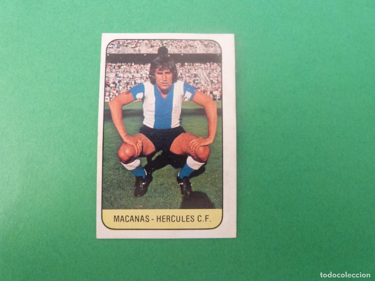 Cromos de f&uacute;tbol: CROMO FUTBOL MACANAS HERCULES C.F. DESPEGADO FICHAJE N&ordm; 3 LIGA ESTE 1978-1979/78-79