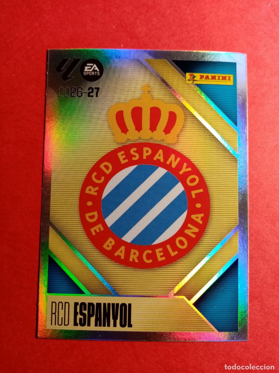 Figurine di Calcio: N&ordm; 1 ESCUDO, RCD ESPANYOL, LIGA ESTE 2026 2027 26 27 PANINI