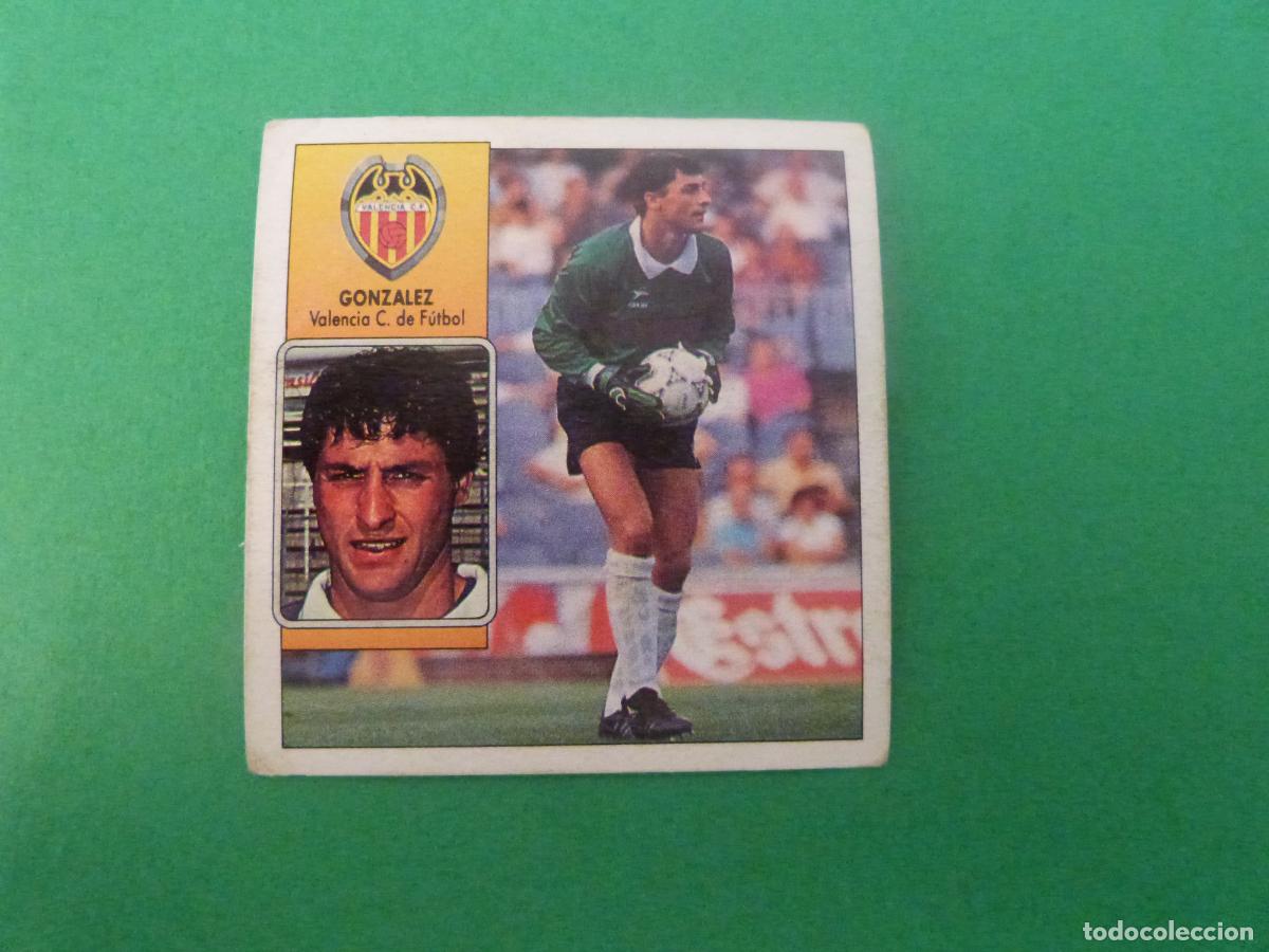 Cromos de f&uacute;tbol: CROMO FUTBOL GONZALEZ VALENCIA C.F. SIN PEGAR FICHAJE N&ordm; 8 LIGA ESTE 1992-1993/792-93