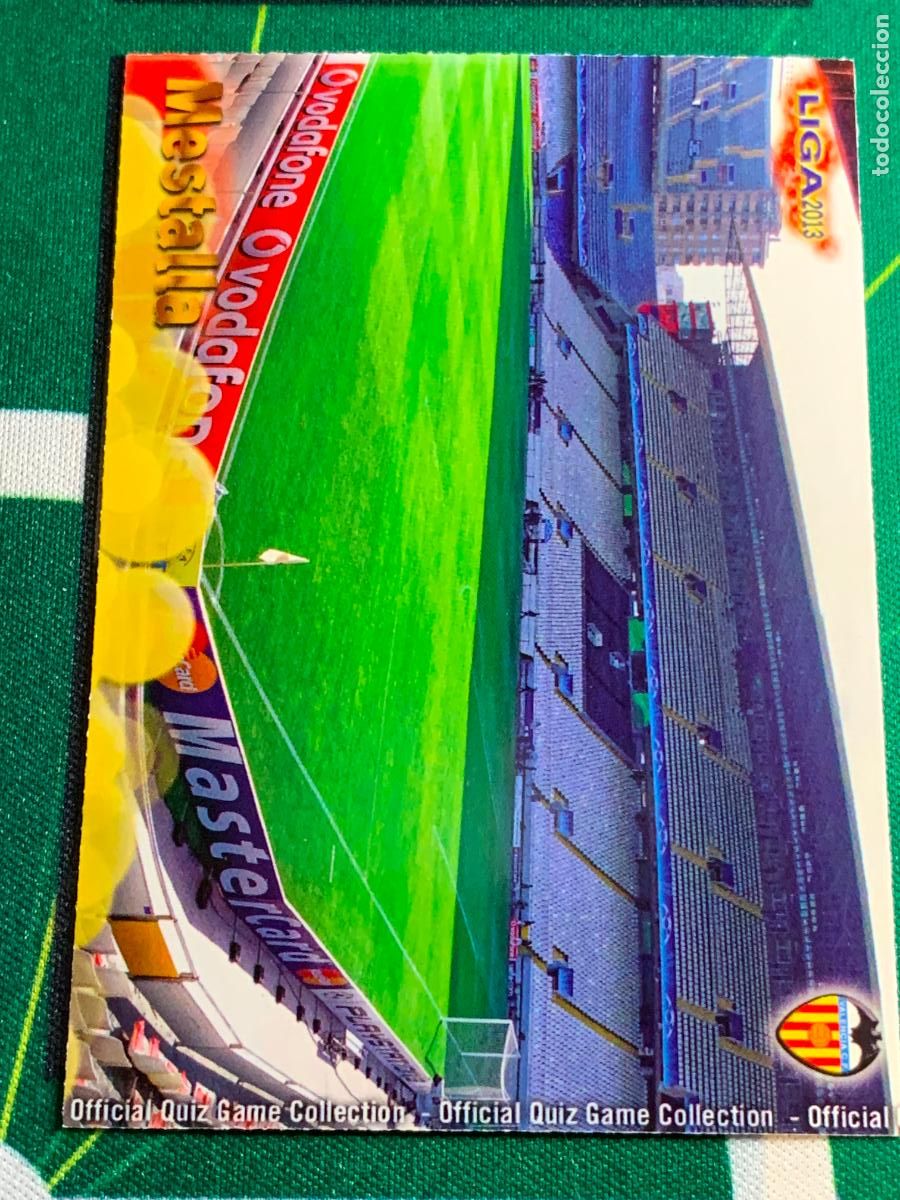 Cromos de f&uacute;tbol: 56 Mestalla Valencia Estadio MUNDICROMO LIGA FUTBOL QUIZ GAME 2012 2013 12 13