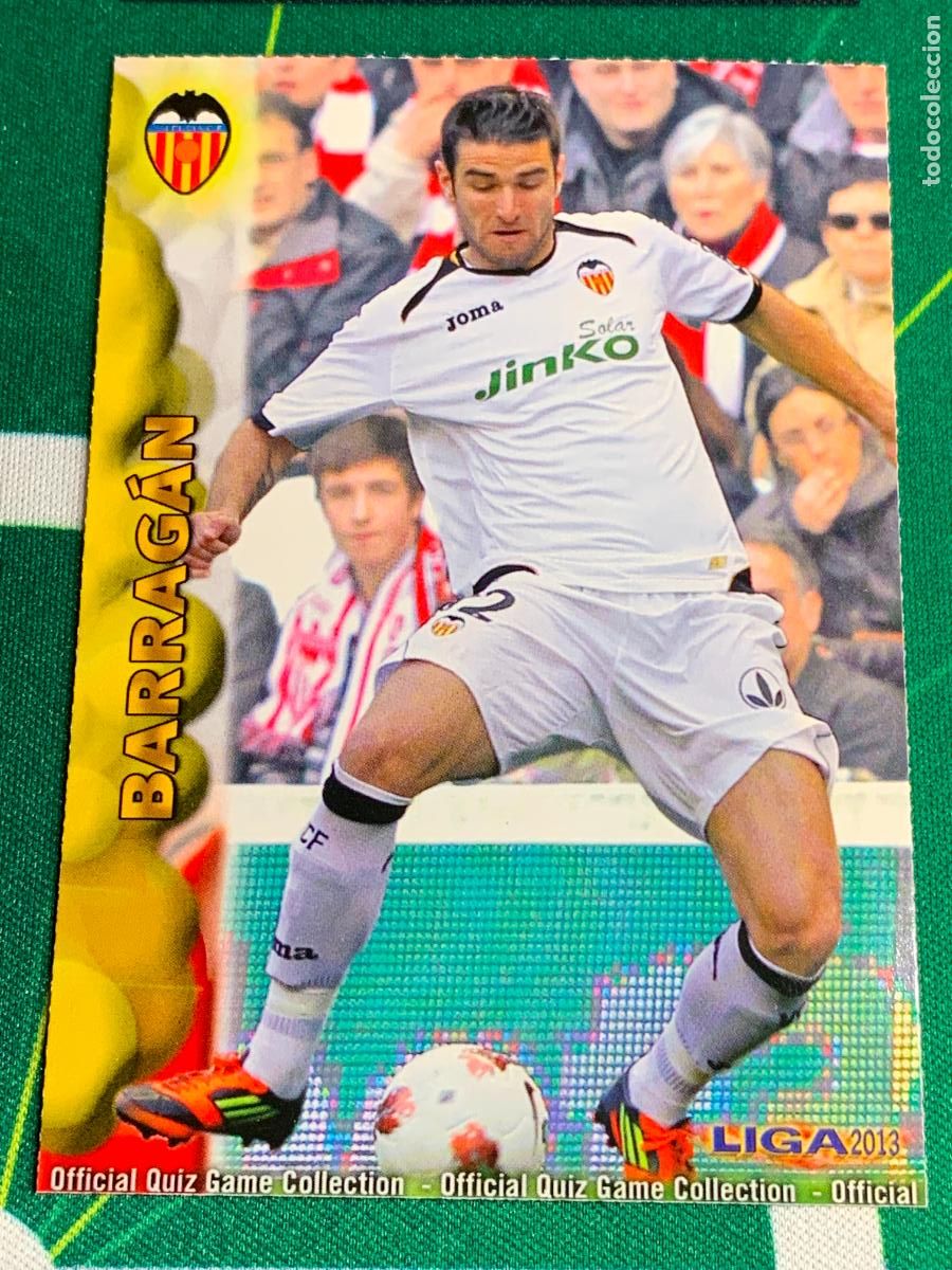 Cromos de f&uacute;tbol: 63 Barrag&aacute;n Valencia Base card MUNDICROMO LIGA FUTBOL QUIZ GAME 2012 2013 12 13