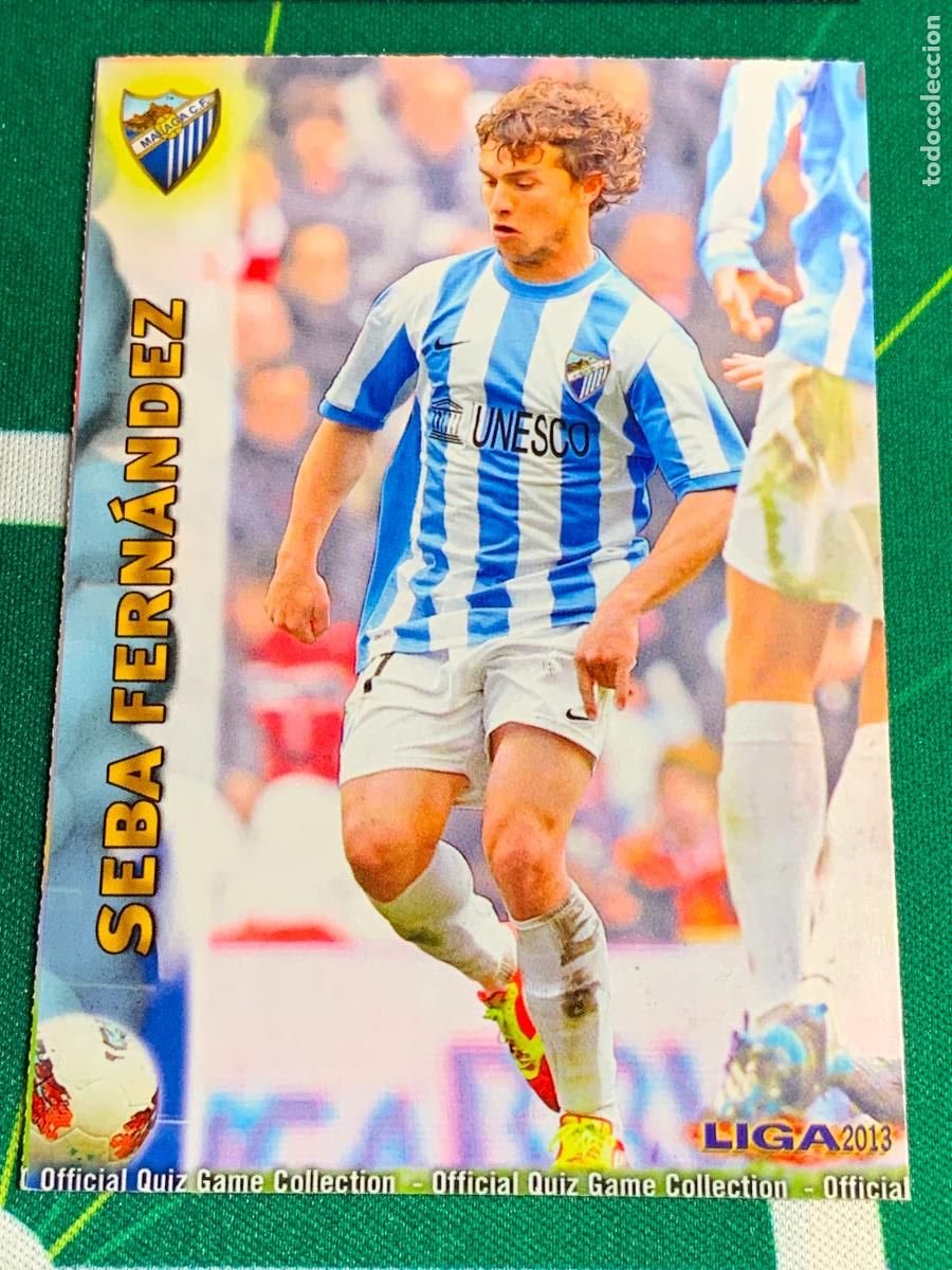 Fu&szlig;ball-Sticker: 100 Seba Fern&aacute;ndez Malaga Base card MUNDICROMO LIGA FUTBOL QUIZ GAME 2012 2013 12 13