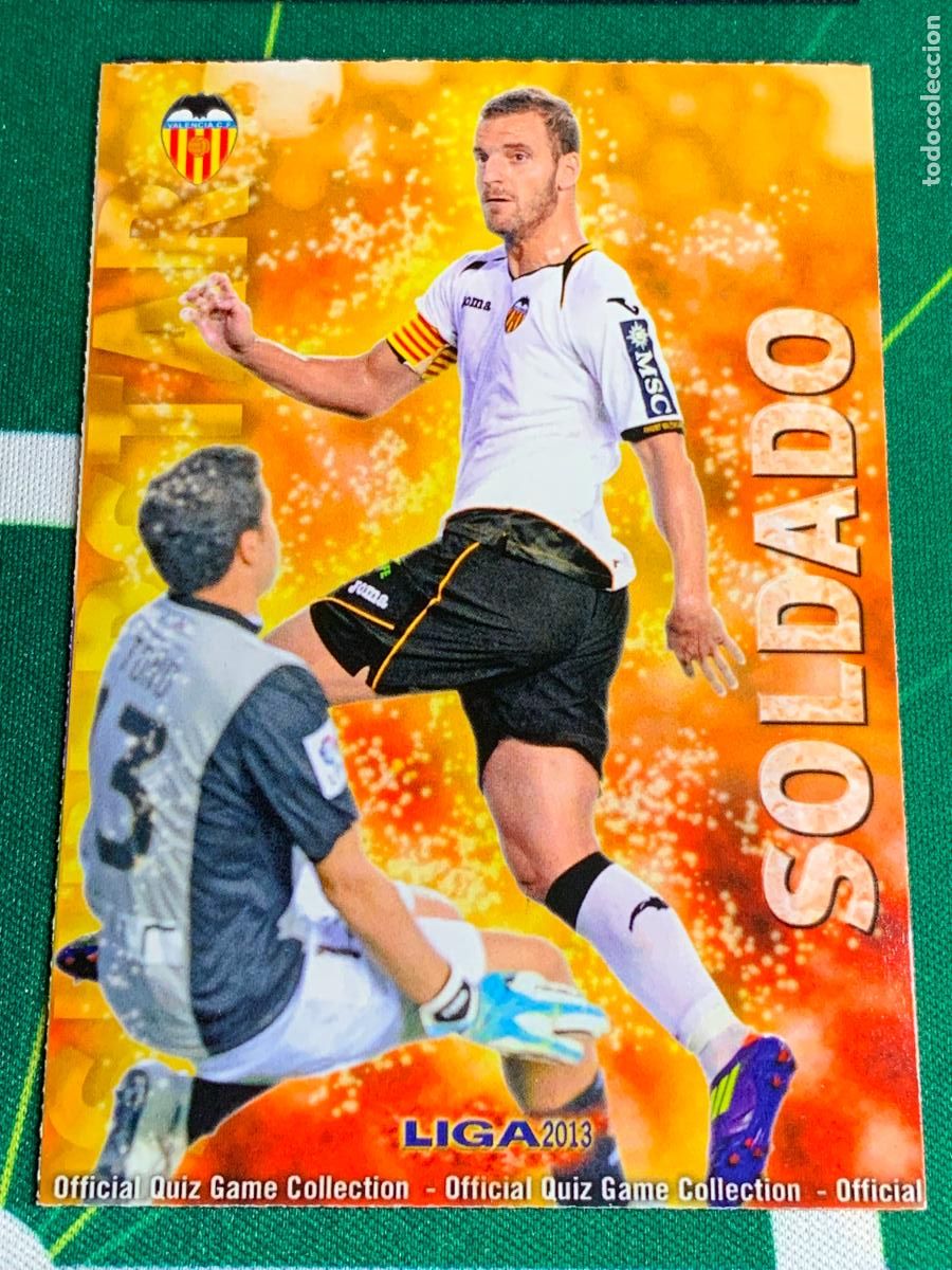Cromos de f&uacute;tbol: 81 Soldado Valencia Superstar MUNDICROMO LIGA FUTBOL QUIZ GAME 2012 2013 12 13