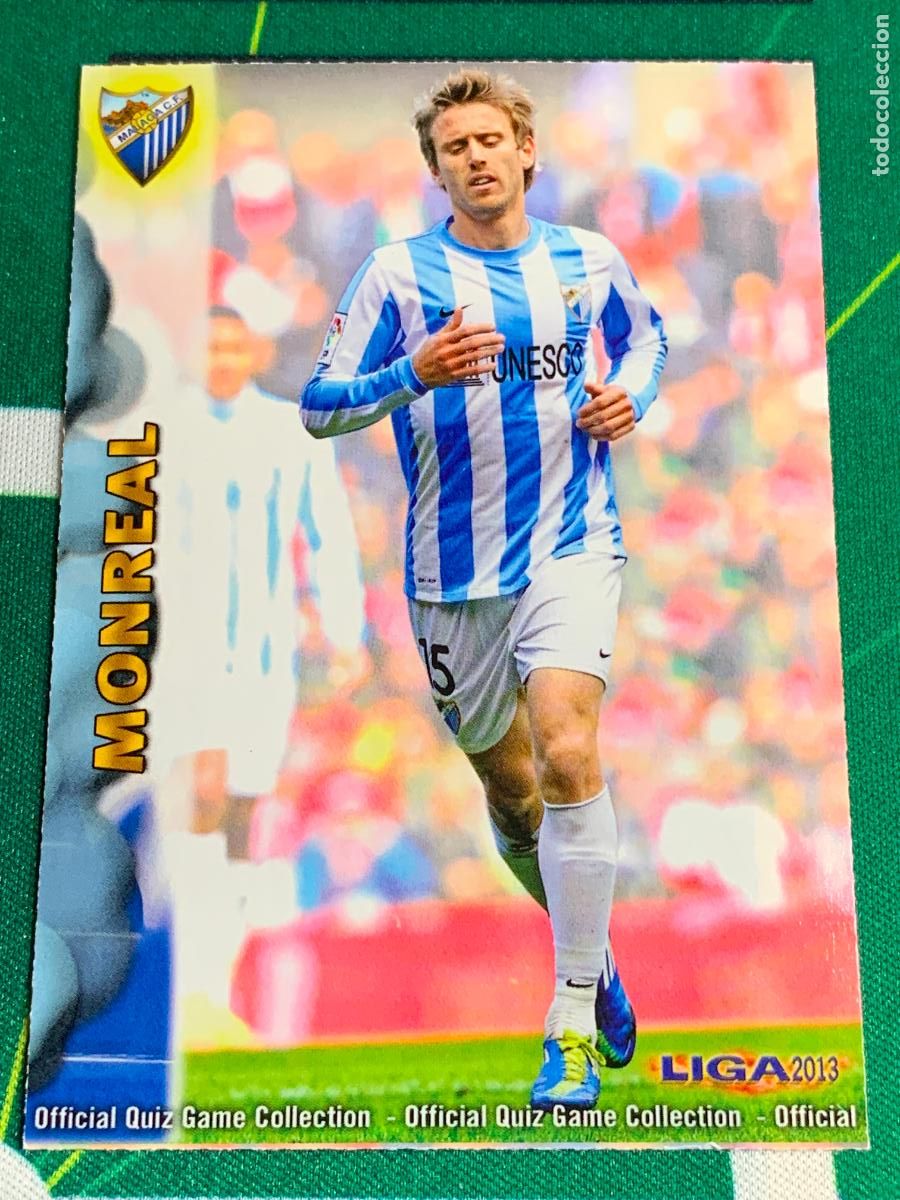 Cromos de f&uacute;tbol: 87 Nacho Monreal Malaga Base card MUNDICROMO LIGA FUTBOL QUIZ GAME 2012 2013 12 13