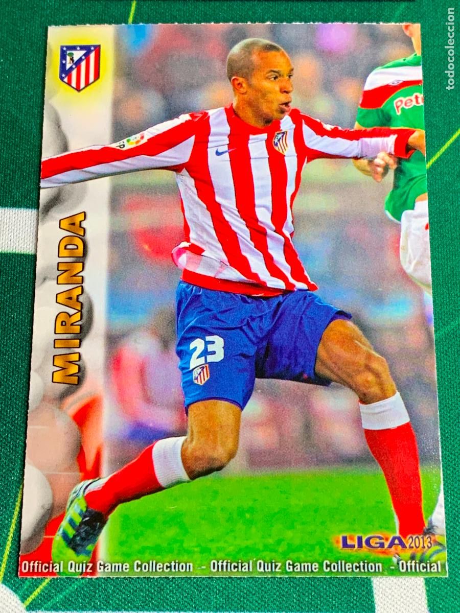 Fu&szlig;ball-Sticker: 117 Miranda Atletico Madrid Base card MUNDICROMO LIGA FUTBOL QUIZ GAME 2012 2013 12 13