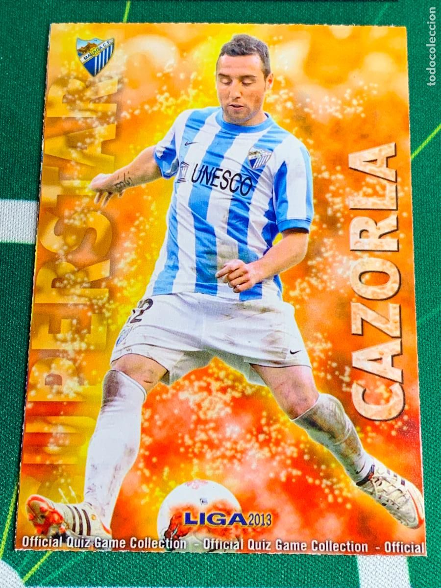 Cromos de f&uacute;tbol: 106a Cazorla Malaga Superstar MUNDICROMO LIGA FUTBOL QUIZ GAME 2012 2013 12 13
