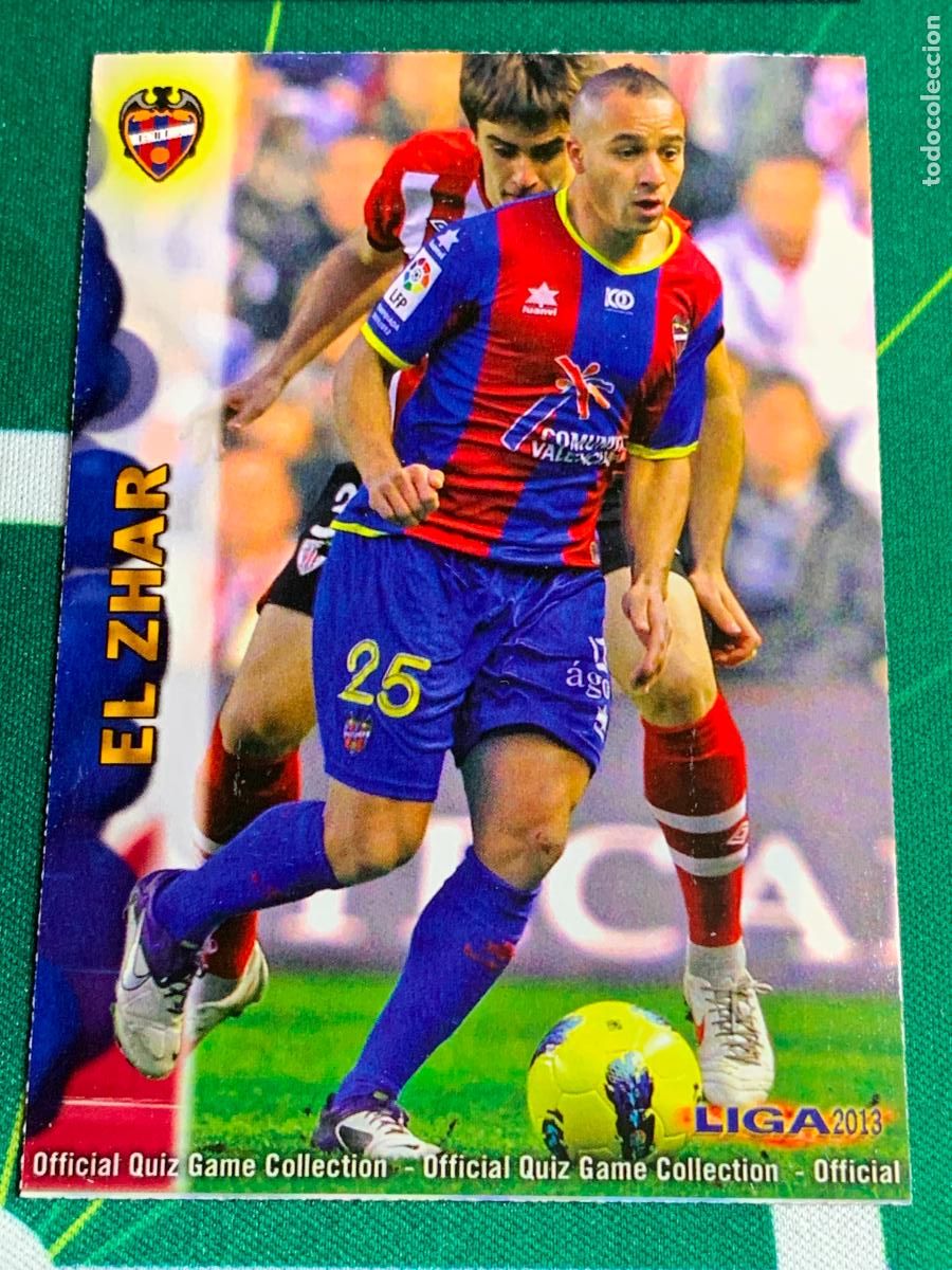 Cromos de f&uacute;tbol: 153 El Zhar Levante Base card MUNDICROMO LIGA FUTBOL QUIZ GAME 2012 2013 12 13