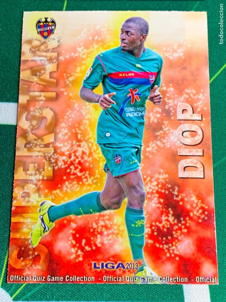 Fu&szlig;ball-Sticker: 160 Diop Levante Superstar MUNDICROMO LIGA FUTBOL QUIZ GAME 2012 2013 12 13