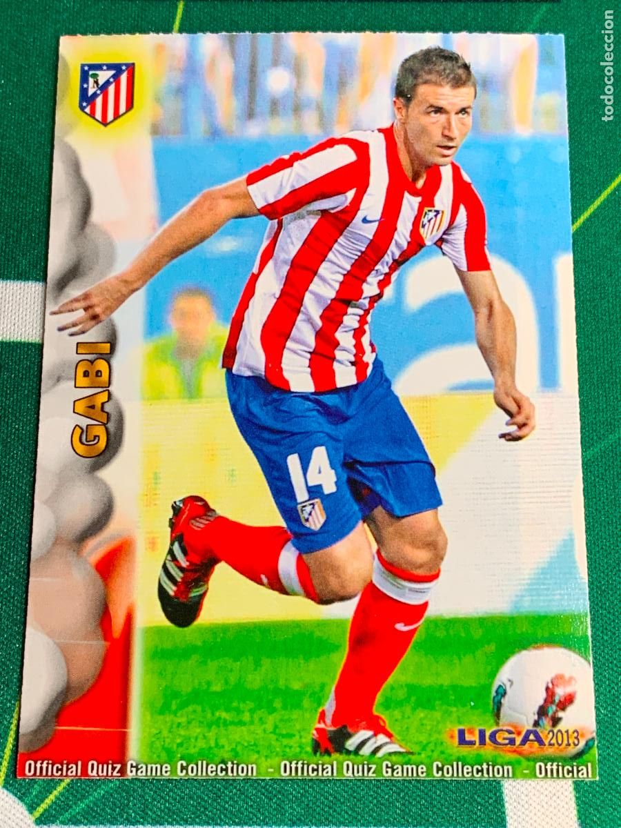 Cromos de f&uacute;tbol: 122 Gabi Atletico Madrid Base card MUNDICROMO LIGA FUTBOL QUIZ GAME 2012 2013 12 13