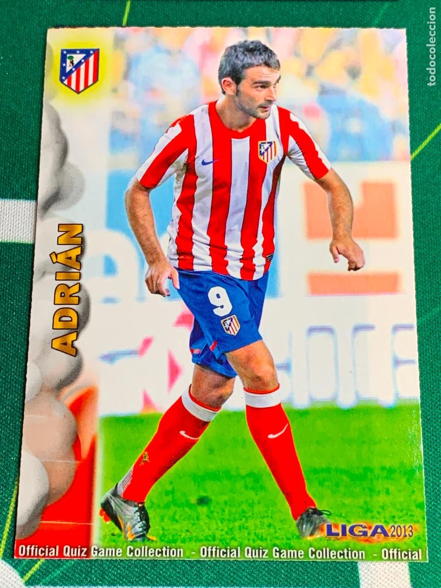 Cromos de f&uacute;tbol: 127 Adri&aacute;n Atletico Madrid Base card MUNDICROMO LIGA FUTBOL QUIZ GAME 2012 2013 12 13