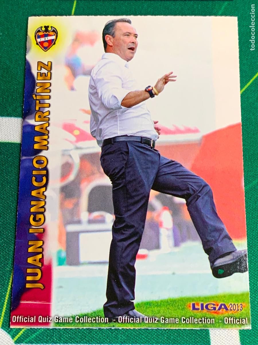 Cromos de f&uacute;tbol: 138 Juan Ignacio Mart&iacute;nez Levante Manager MUNDICROMO LIGA FUTBOL QUIZ GAME 2012 2013 12 13