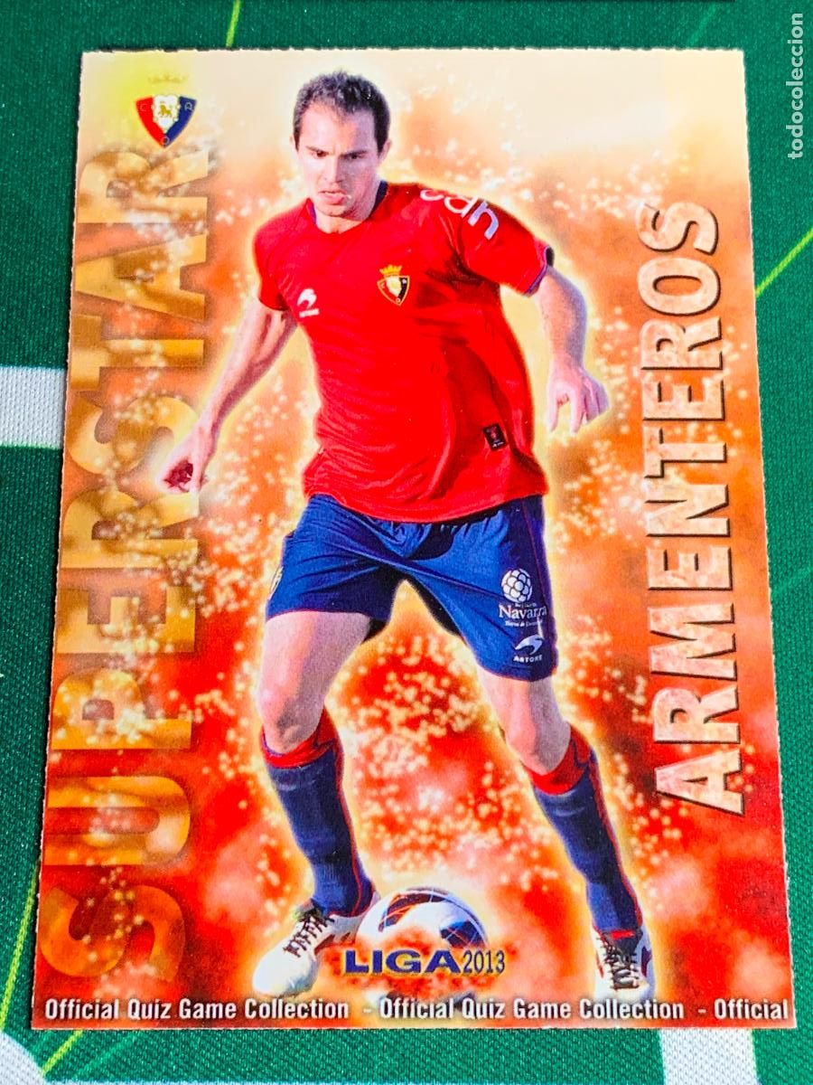 Cromos de f&uacute;tbol: 188 Armenteros Osasuna Superstar MUNDICROMO LIGA FUTBOL QUIZ GAME 2012 2013 12 13