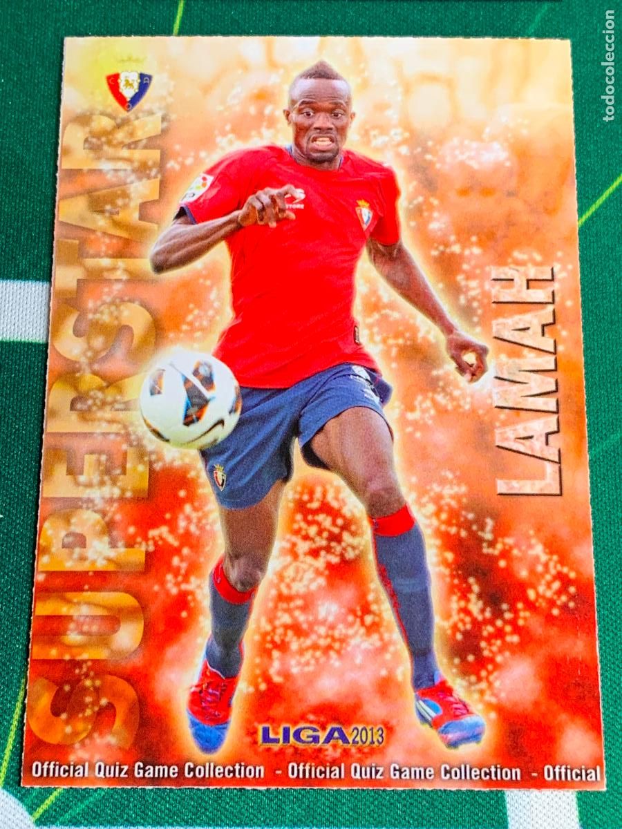 Cromos de f&uacute;tbol: 185 Lamah Osasuna Superstar MUNDICROMO LIGA FUTBOL QUIZ GAME 2012 2013 12 13