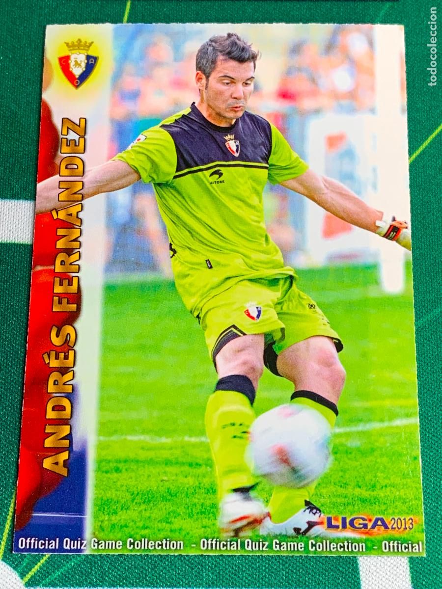 Cromos de f&uacute;tbol: 166 Andr&eacute;s Fern&aacute;ndez Osasuna Base card MUNDICROMO LIGA FUTBOL QUIZ GAME 2012 2013 12 13