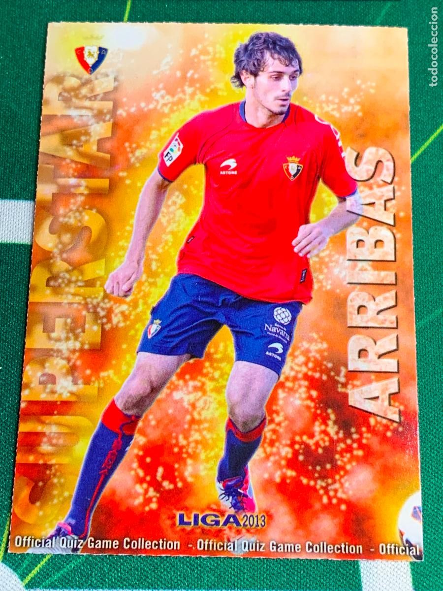 Cromos de f&uacute;tbol: 187 Arribas Osasuna Superstar MUNDICROMO LIGA FUTBOL QUIZ GAME 2012 2013 12 13