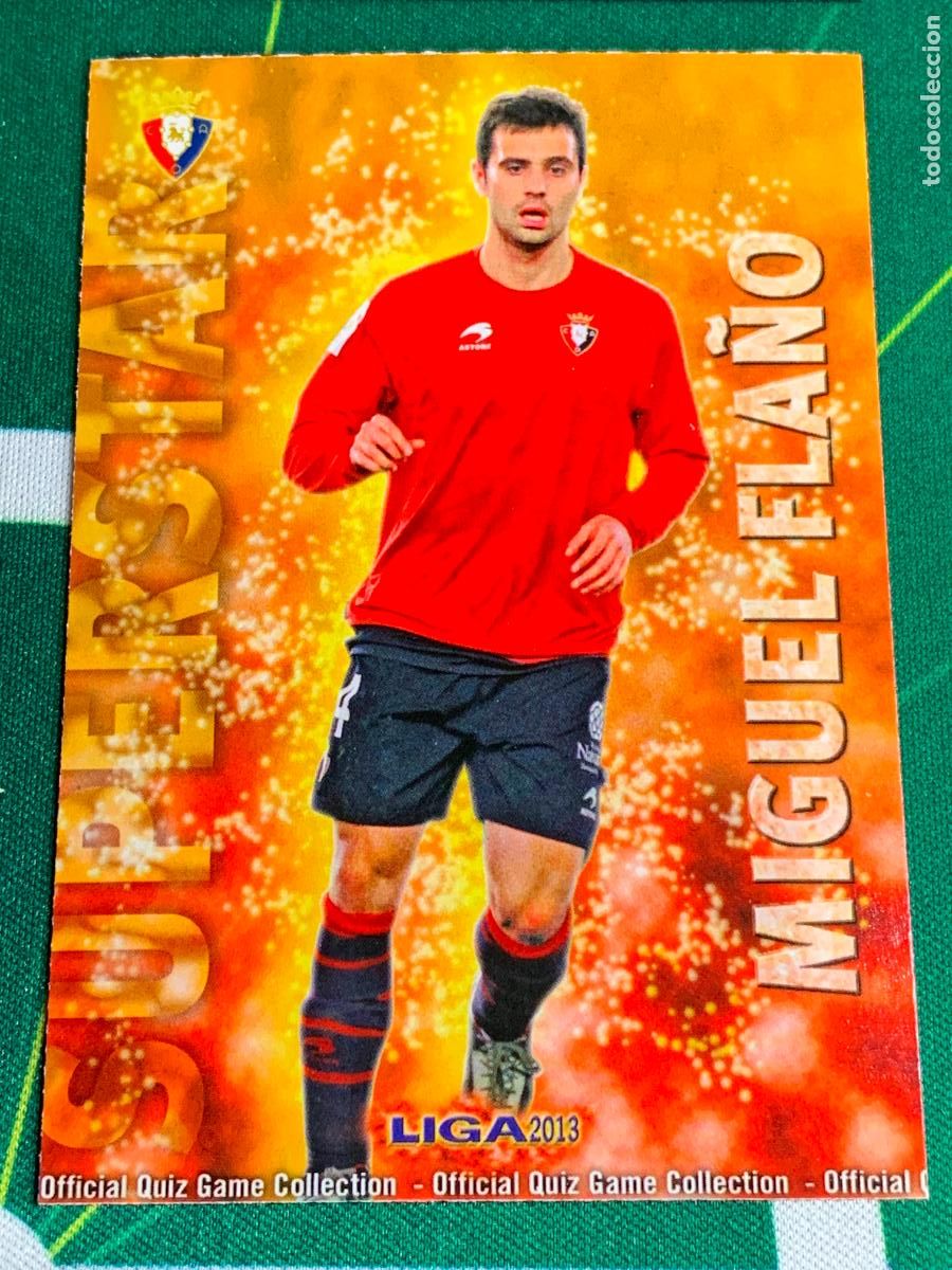 Cromos de f&uacute;tbol: 186 Miguel Fla&ntilde;o Osasuna Superstar MUNDICROMO LIGA FUTBOL QUIZ GAME 2012 2013 12 13